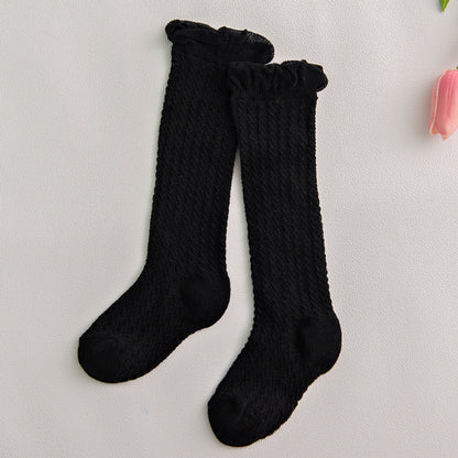 Oluuu. Kinder Baby-Strumpfhose mit Mesh und großem Schleifen-Design – Niedlich und bequem