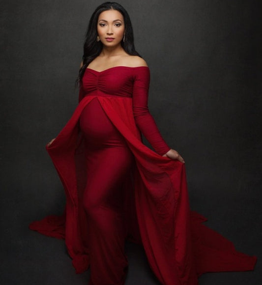 Oluuu. Elegantes Umstands-Cape-Kleid