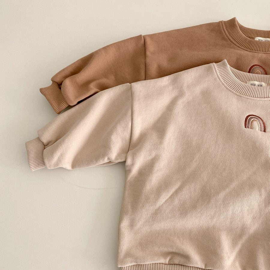 Oluuu. Baby Romper – Net Red Baby Krabbler mit besticktem Wickel-Design