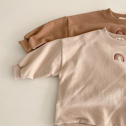Oluuu. Baby Romper – Net Red Baby Krabbler mit besticktem Wickel-Design