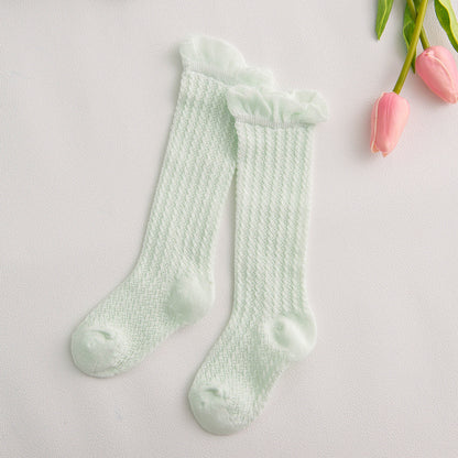 Oluuu. Kinder Baby-Strumpfhose mit Mesh und großem Schleifen-Design – Niedlich und bequem