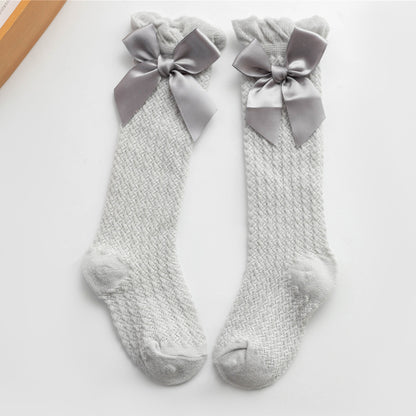 Oluuu. Kinder Baby-Strumpfhose mit Mesh und großem Schleifen-Design – Niedlich und bequem