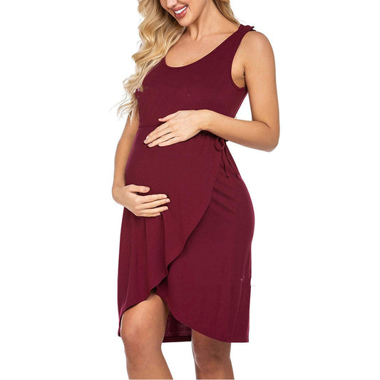 Oluuu. Einfarbiger Stillkleid-Top für Schwangere