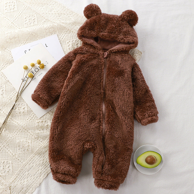 Oluuu. Baby Winter Overall: Kuscheliger Einteiler für Neugeborene, Warm und Weich