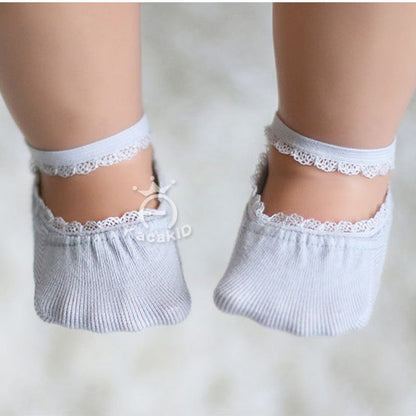 Oluuu. Mädchen Schlichte Lace Bootssocken