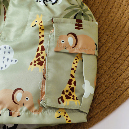 Oluuu. Baby Jungen Sommerbekleidung – Süßes Kurzarm T-Shirt
