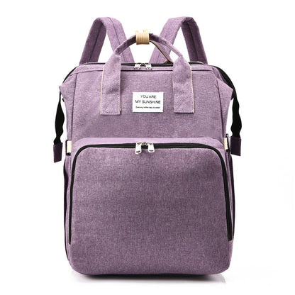 Oluuu. Neue Faltbare Mama-Tasche – Multifunktionale Mutter-Kind-Tasche, Wickelrucksack mit Flaschenhalter und Windelfach