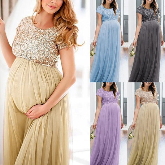 Oluuu. Chiffon-Kleid für Schwangere – Leicht und luftig