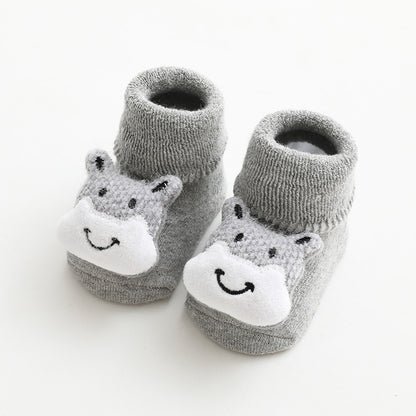 Oluuu. Baby Rutschsocken mit Plüsch und dicken Riegeln – Für sicheren Halt und Komfort