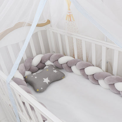 Oluuu. Baby Bumper Knoten Kissen für Kinderbett – Krippenschutz & Deko