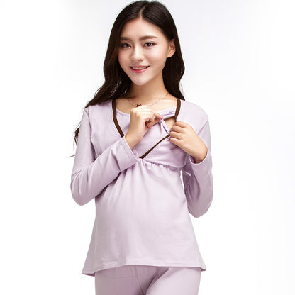 Oluuu. Winter Umstandskleidungsset – Stillfreundliche Pyjamas & Latzhosen für Schwangere