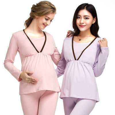 Oluuu. Winter Umstandskleidungsset – Stillfreundliche Pyjamas & Latzhosen für Schwangere