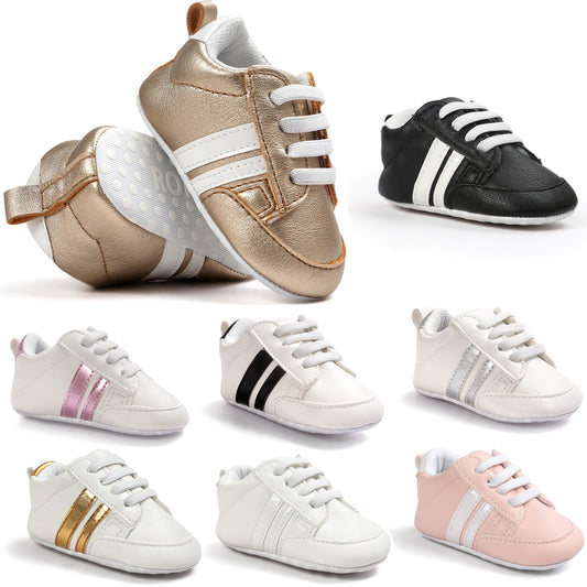 Oluuu. Baby Jungen & Mädchen Mokassins – Weiche, rutschfeste PU-Leder-Sneaker für Neugeborene