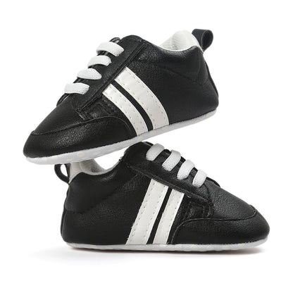 Oluuu. Baby Jungen & Mädchen Mokassins – Weiche, rutschfeste PU-Leder-Sneaker für Neugeborene
