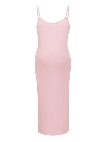 Oluuu. Bequemes, Lockeres Fashion-Kleid für Schwangere mit Trägern