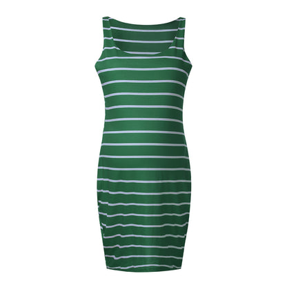 Oluuu. Gestreiftes Umstands-Kleid – Bequemes Maternity Vest Dress für Schwangere