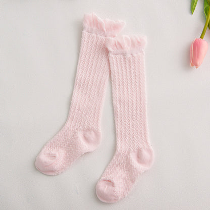 Oluuu. Kinder Baby-Strumpfhose mit Mesh und großem Schleifen-Design – Niedlich und bequem
