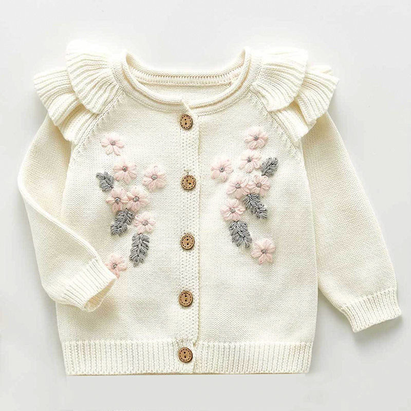 Oluuu. Baby Bestickter Jumpsuit Herbst- und Winter-Prinzessin Ausgehkleidung
