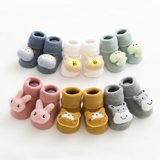 Oluuu. Baby Rutschsocken mit Plüsch und dicken Riegeln – Für sicheren Halt und Komfort
