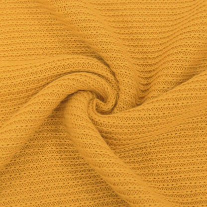 Oluuu. Winter-Warmes Strickkleid – Einfarbiges Langarm-Kleid für Schwangere und Plus-Size Damen