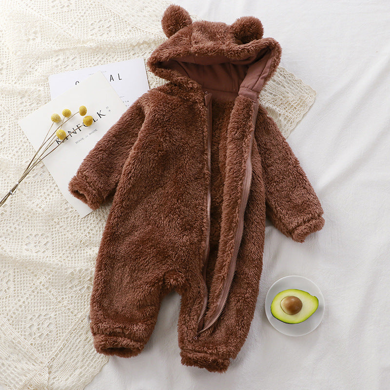 Oluuu. Baby Winter Overall: Kuscheliger Einteiler für Neugeborene, Warm und Weich
