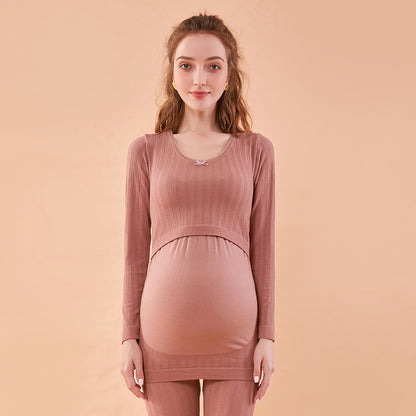 Oluuu. Herbst-Outfit mit Hose für Schwangere
