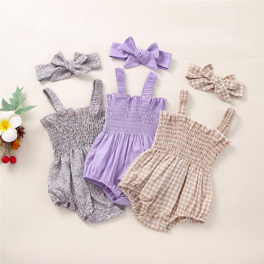 Oluuu. Baby Mädchen 2-teiliges Sommer-Outfit, ärmelloses Frill Top mit Shorts
