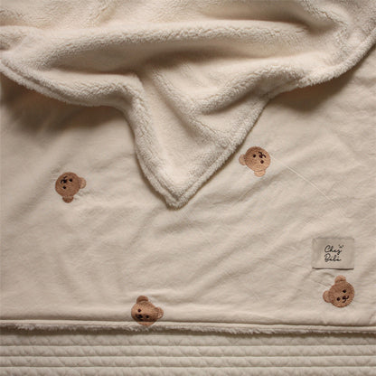 Oluuu. Niedliche Baby Bär Decke – Weich und flauschig, halbvelours