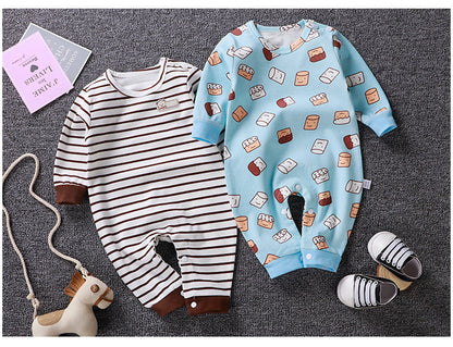 Oluuu. Herbstbekleidung – Baby Romper und Pyjama aus reinem Baumwollstoff