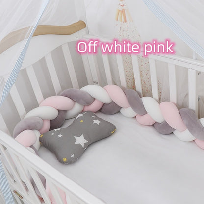 Oluuu. Baby Bumper Knoten Kissen für Kinderbett – Krippenschutz & Deko