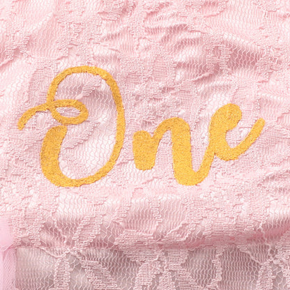 Oluuu. Baby Romper mit Rüschensaum, Spitzen- und Mesh-Verarbeitung, florales Printdesign