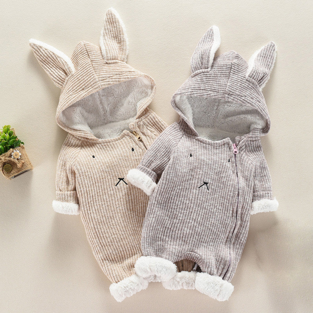 Oluuu. Neugeborenen Baby Jungen & Mädchen Cartoon Hoodie Romper mit Ohren