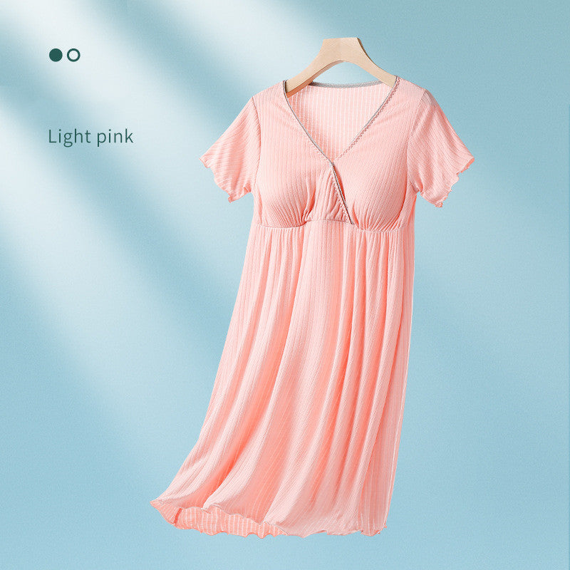 Oluuu. Stillkleid aus dünnem Modal für Schwangere
