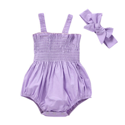 Oluuu. Baby Mädchen 2-teiliges Sommer-Outfit, ärmelloses Frill Top mit Shorts