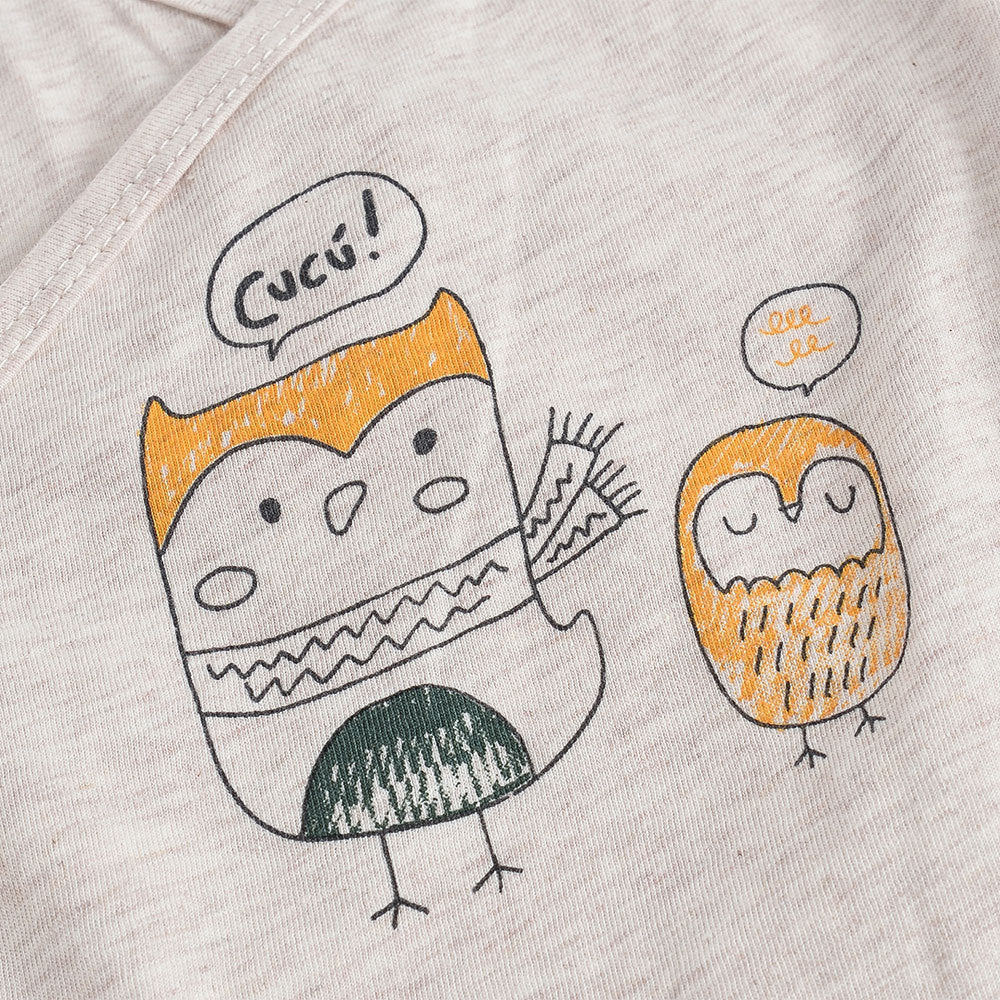 Oluuu. Kuschelweiches Cartoon-Babybodysuit für Jungen – Langarm für Neugeborene