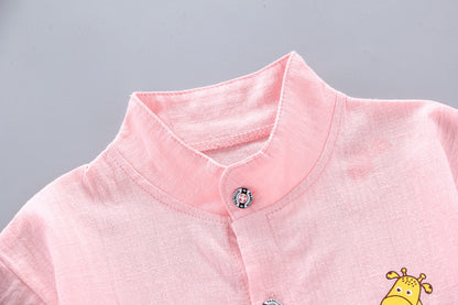 Oluuu. Baby Jungen Sommerbekleidung – Süßes Kurzarm-Shirt für Kinder