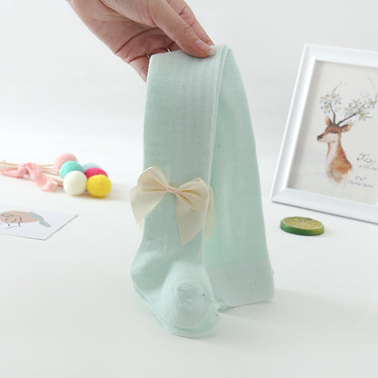 Oluuu. Kinder-Strumpfhose mit Mesh und großer Schleife – Stylisch und bequem für kleine Mädchen