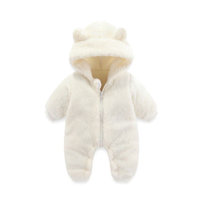 Oluuu. Kuscheliger Coral-Fleece-Baby-Overall – Wärmender Begleiter für Herbst und Winter