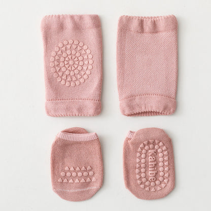 Oluuu. Kinder Knieschoner und Socken Set – Schutz für Kleinkinder auf dem Boden