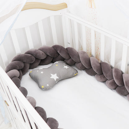 Oluuu. Baby Bumper Knoten Kissen für Kinderbett – Krippenschutz & Deko