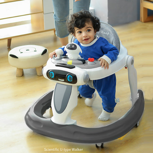 Oluuu. Baby Lauflernhilfe – Multifunktionale, Kipp-sichere Kindergehhilfe mit Anti-O-Bein-Funktion