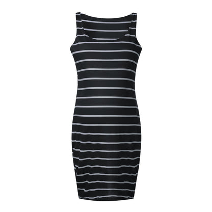 Oluuu. Gestreiftes Umstands-Kleid – Bequemes Maternity Vest Dress für Schwangere