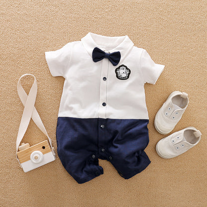 Oluuu. Eleganter Gentleman Baby Strampler – Stilvolles Design für besondere Anlässe