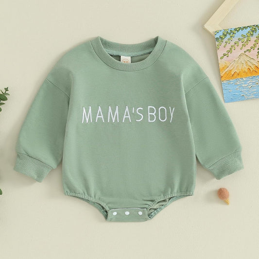 Oluuu. Baby Winter Jumpsuit – Romper mit Buchstaben-Print, Baby Bodysuit