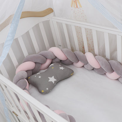 Oluuu. Baby Bumper Knoten Kissen für Kinderbett – Krippenschutz & Deko