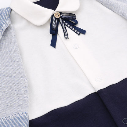 Oluuu. Frühjahrs- und Herbst-Gentleman Romper für Baby Jungen
