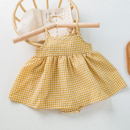 Oluuu. Baby Karo Baby Trägerkleid Baby Kleid