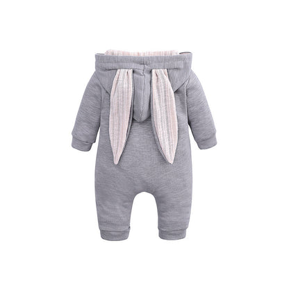 Oluuu. Baby Einteiler mit großen Hasenohren für Jungen und Mädchen