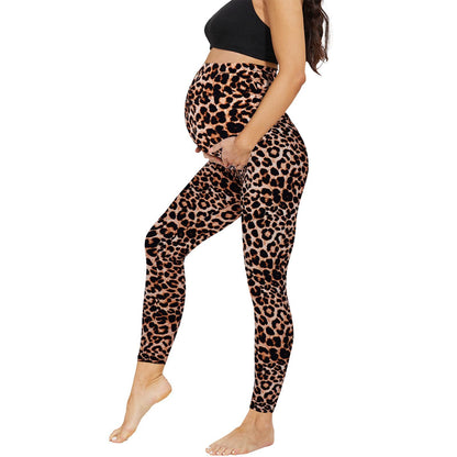 Oluuu. Schwangerschafts-Leggings im High-Waist-Design, Cropped und Casual