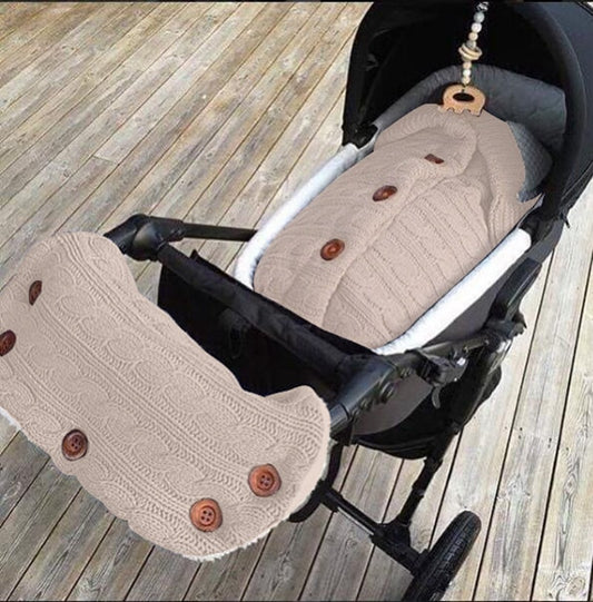 Oluuu. Anti-Kick Schlafsack aus Wolle – Strick-Schlafsack für Babys im Freien